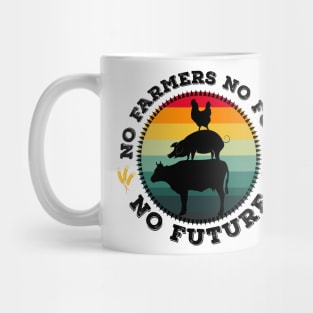 No Farmers No Food No Future Graphic Design Mug